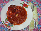 Рецепта за Пържени камби с доматен сос