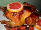 Рецепта за Печено пиле с грейпфрут и мащерка