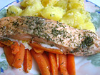 Снимка 1 от рецепта за Сьомга с моркови