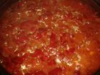 Рецепта за Пържени червени чушки с домати