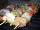Снимка 1 от рецепта за Ароматни шишчета, редени със зеленчуци