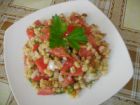 Снимка 1 от рецепта за Житна салата с домати и орехи