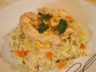 Снимка 3 от рецепта за Жълто пиле върху канапе от ориз