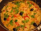 Снимка 2 от рецепта за Пиле с ориз, маслини и чушки